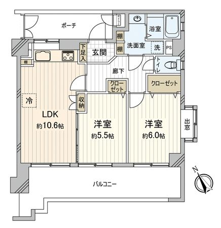 ライオンズマンション川越第3 間取図(平面図) ライオンズマンション川越第3 間取図(平面図)