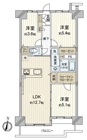 モアステージ川越 間取図(平面図) モアステージ川越 間取図(平面図)