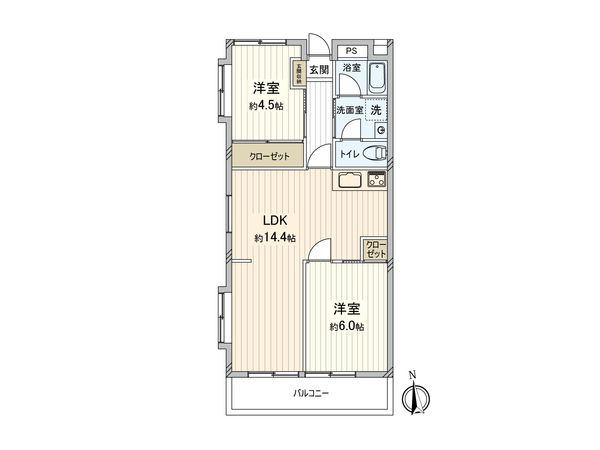 サンハイツ川越 間取図(平面図) サンハイツ川越 間取図(平面図)