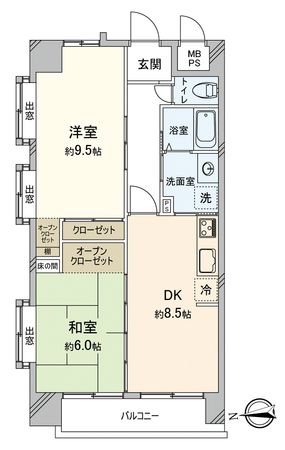 朝日プラザ本川越 間取図(平面図) 朝日プラザ本川越 間取図(平面図)
