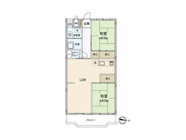 ビューハイム川越 間取図(平面図) ビューハイム川越 間取図(平面図)