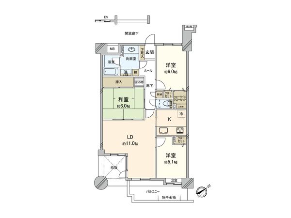 サンマンション・アトレ川越Ⅱ 間取図(平面図) サンマンション・アトレ川越Ⅱ 間取図(平面図)