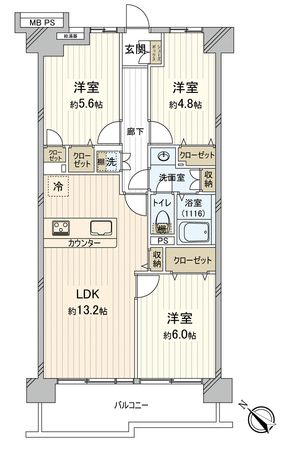 グリーンプラザ川越 間取図(平面図) グリーンプラザ川越 間取図(平面図)