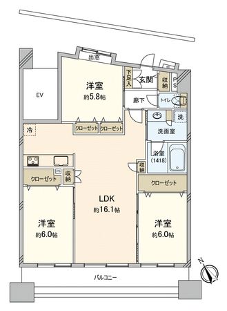 クレアメゾン鶴ヶ島ステーションフロント 間取図(平面図) クレアメゾン鶴ヶ島ステーションフロント 間取図(平面図)