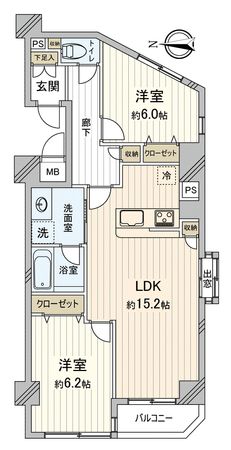 ライオンズシティ川越 間取図(平面図) ライオンズシティ川越 間取図(平面図)