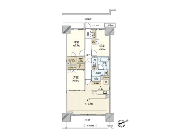 プラウドシティ志木本町グリーンコート 間取図(平面図) プラウドシティ志木本町グリーンコート 間取図(平面図)
