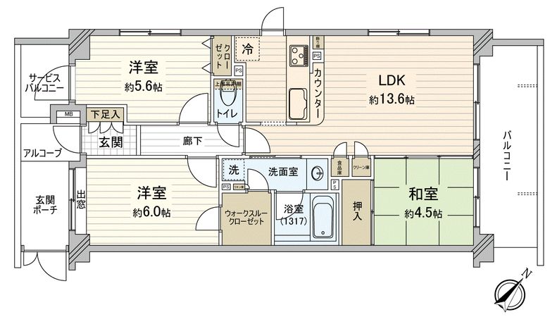 アルファスクエア川越アヴァンセ 間取図(平面図) アルファスクエア川越アヴァンセ 間取図(平面図)