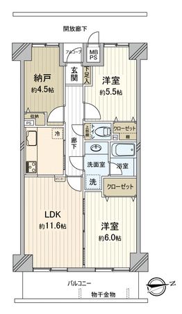 ファミール川越 間取図(平面図)