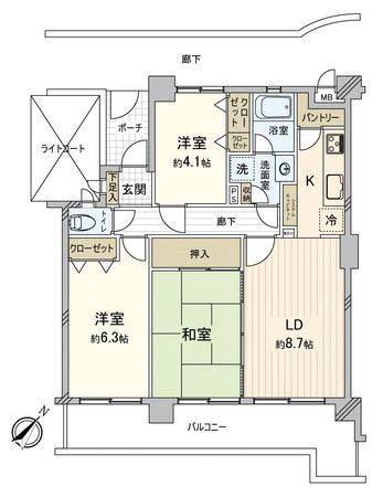 アーベイン川越プレージュ 間取図(平面図) アーベイン川越プレージュ 間取図(平面図)