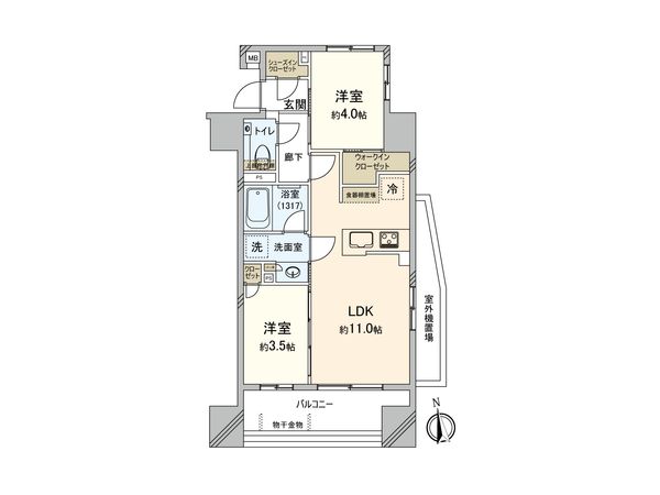 プレシスヴィアラ川越 間取図(平面図)