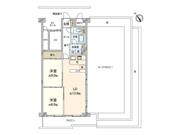 テイジン川越旭町ビューハイツ 間取図(平面図) テイジン川越旭町ビューハイツ 間取図(平面図)