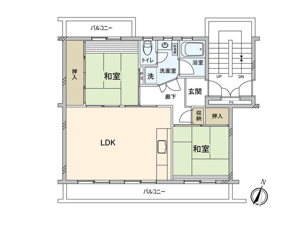 笠幡グリーンパーク 13号棟 間取図(平面図) 間取図(平面図)