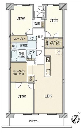川越パークファミリア 間取図(平面図) 間取図(平面図)