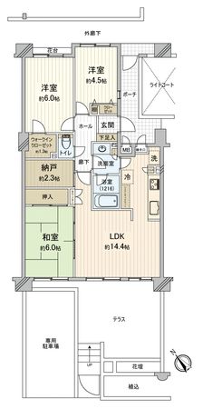 アーベイン川越ふじみ公園キッズガーデン 間取図(平面図) 間取図(平面図)