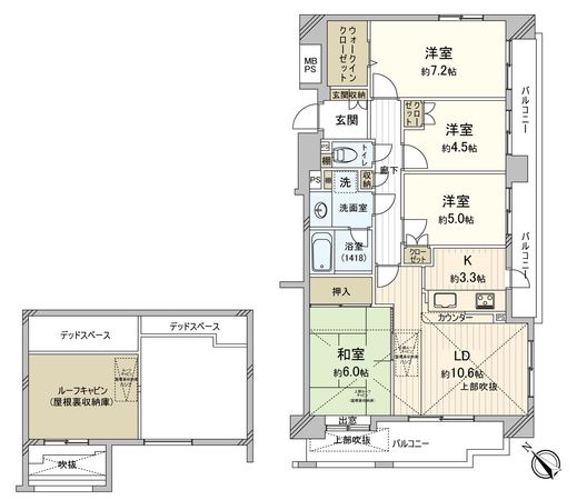 ライオンズステーションプラザ新狭山 間取図(平面図)