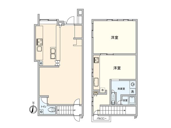 川越市仲町 間取図(平面図) 川越市仲町 間取図(平面図)
