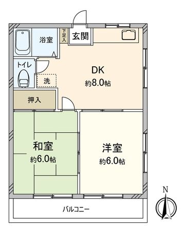 川越市小仙波町4丁目一棟マンション(ラ・フェリーチェ) 間取図(平面図) 川越市小仙波町4丁目一棟マンション(ラ・フェリーチェ) 間取図(平面図)