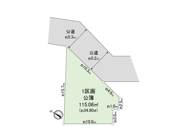 さいたま市大宮区三橋2丁目 区画図 さいたま市大宮区三橋2丁目 区画図