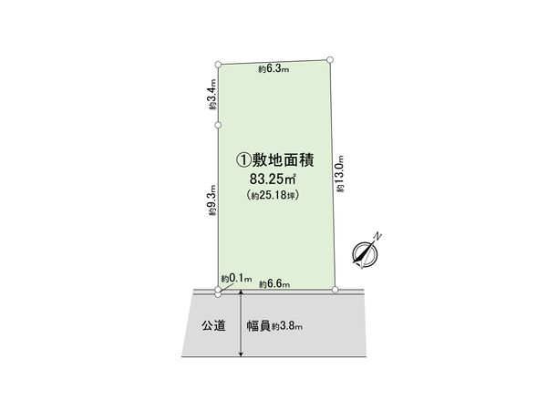 さいたま市北区盆栽町 1区画 区画図 さいたま市北区盆栽町 1区画 区画図
