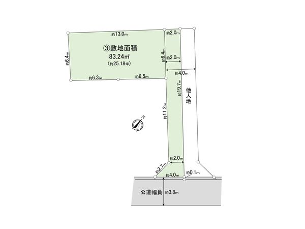 さいたま市北区盆栽町 3区画 区画図 さいたま市北区盆栽町 3区画 区画図
