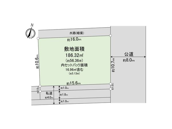さいたま市北区東大成町1丁目 区画図