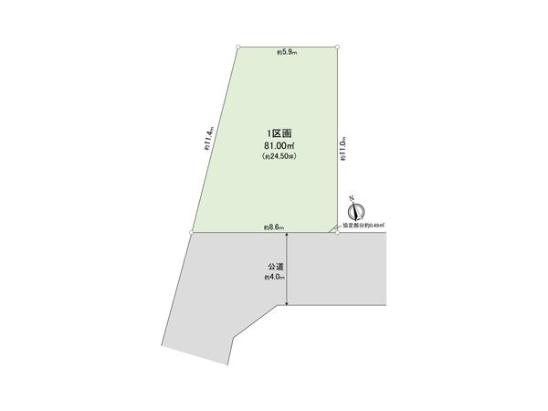 戸田市下戸田2丁目 1区画 区画図 区画図