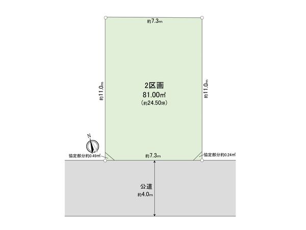 戸田市下戸田2丁目 2区画 区画図 戸田市下戸田2丁目 2区画 区画図