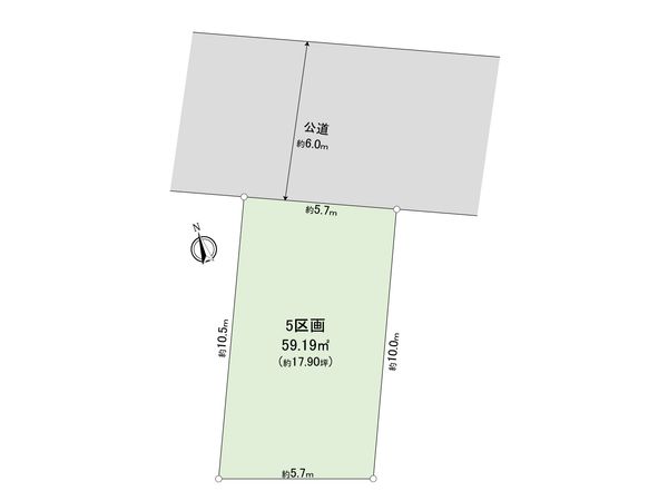 戸田市下戸田2丁目 5区画 区画図 区画図
