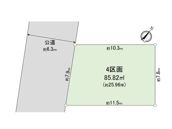 さいたま市大宮区土手町1丁目 4区画 区画図 区画図