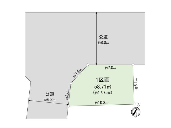 さいたま市大宮区土手町1丁目 1区画 区画図 区画図
