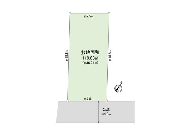 さいたま市北区別所町 区画図 区画図
