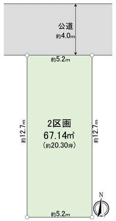 さいたま市北区植竹町1丁目 2区画 区画図 さいたま市北区植竹町1丁目 2区画 区画図
