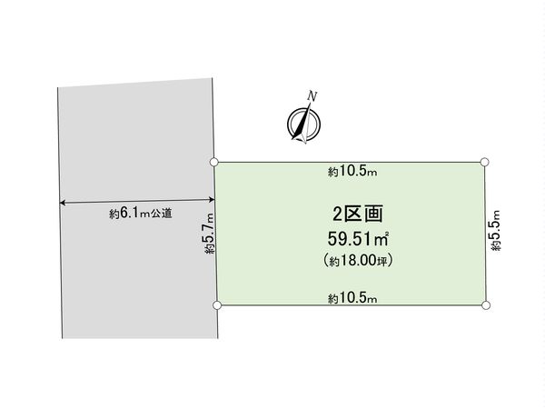 さいたま市北区土呂町1丁目 2区画 区画図 さいたま市北区土呂町1丁目 2区画 区画図