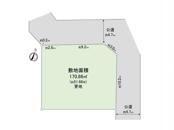 川越市野田町2丁目 区画図