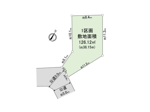 さいたま市見沼区大字東新井 1区画 区画図 さいたま市見沼区大字東新井 1区画 区画図