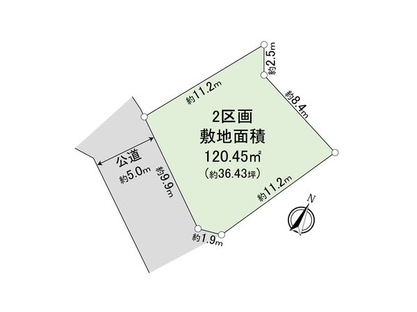 さいたま市見沼区大字東新井 2区画 区画図 さいたま市見沼区大字東新井 2区画 区画図