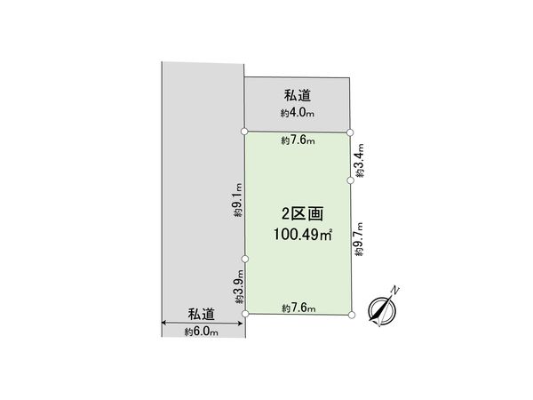 さいたま市大宮区上小町 2区画 区画図 さいたま市大宮区上小町 2区画 区画図