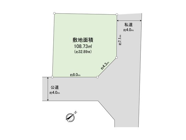 さいたま市見沼区大字中川 区画図