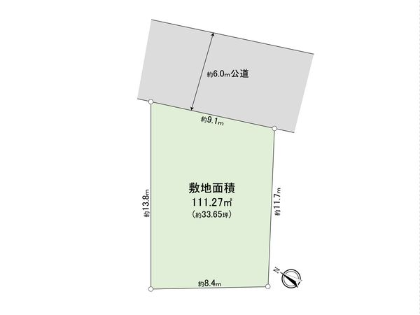 さいたま市北区宮原町2丁目 1区画 区画図 さいたま市北区宮原町2丁目 1区画 区画図