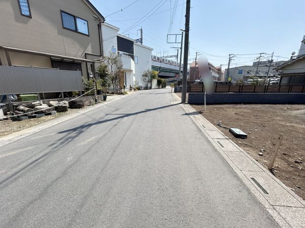 さいたま市北区宮原町2丁目 1区画 前面道路含む外観 さいたま市北区宮原町2丁目 1区画 前面道路含む外観