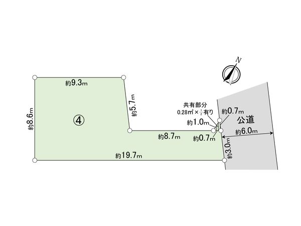 さいたま市北区別所町 4区画 区画図 さいたま市北区別所町 4区画 区画図
