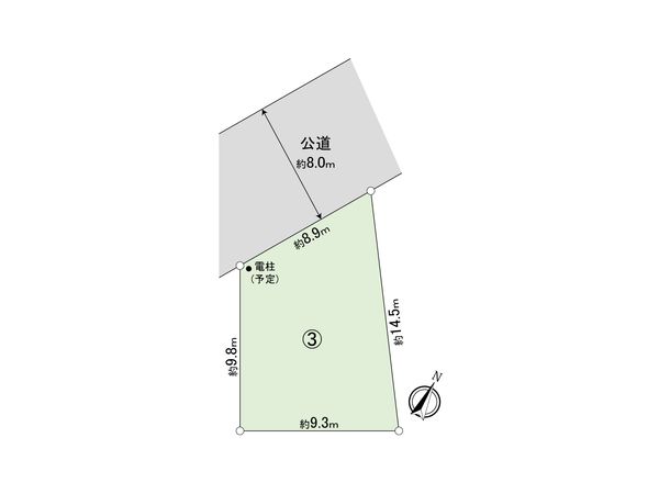 さいたま市北区別所町 3区画 区画図 さいたま市北区別所町 3区画 区画図
