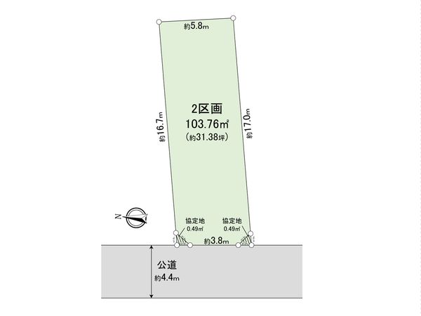 さいたま市北区土呂町1丁目 2区画 区画図 さいたま市北区土呂町1丁目 2区画 区画図