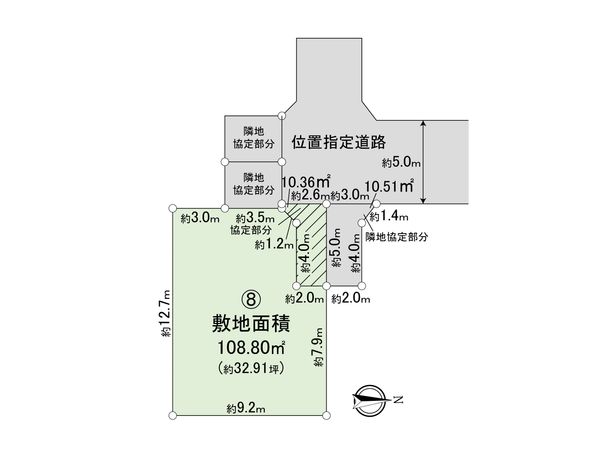 さいたま市岩槻区宮町1丁目 8区画 区画図 さいたま市岩槻区宮町1丁目 8区画 区画図