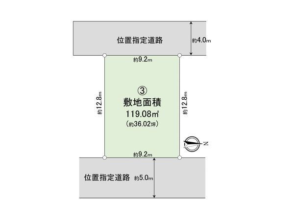 さいたま市岩槻区宮町1丁目 3区画 区画図 さいたま市岩槻区宮町1丁目 3区画 区画図
