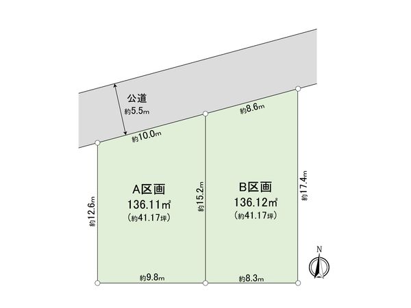 さいたま市大宮区東町1丁目 B区画 区画図 さいたま市大宮区東町1丁目 B区画 区画図