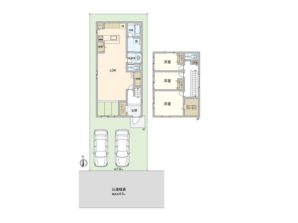 建物プラン例 (間取り図)