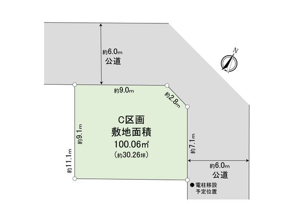さいたま市北区東大成町2丁目 C区画 区画図