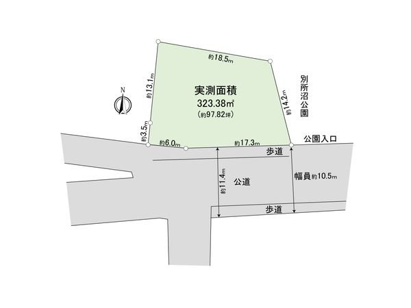 さいたま市南区別所4丁目 区画図 区画図