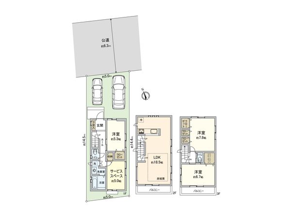 さいたま市大宮区天沼町2丁目 間取図(平面図) さいたま市大宮区天沼町2丁目 間取図(平面図)
